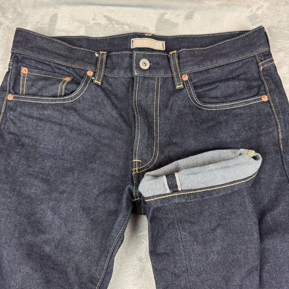UNIQLO Selvedge Jeans Mens 32x34 (32x32) Blue Pocket Slim